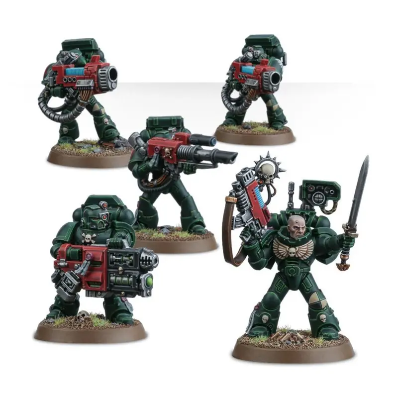 Space marines devastator squad, warhammer 40000, games workshop,model 48-15
